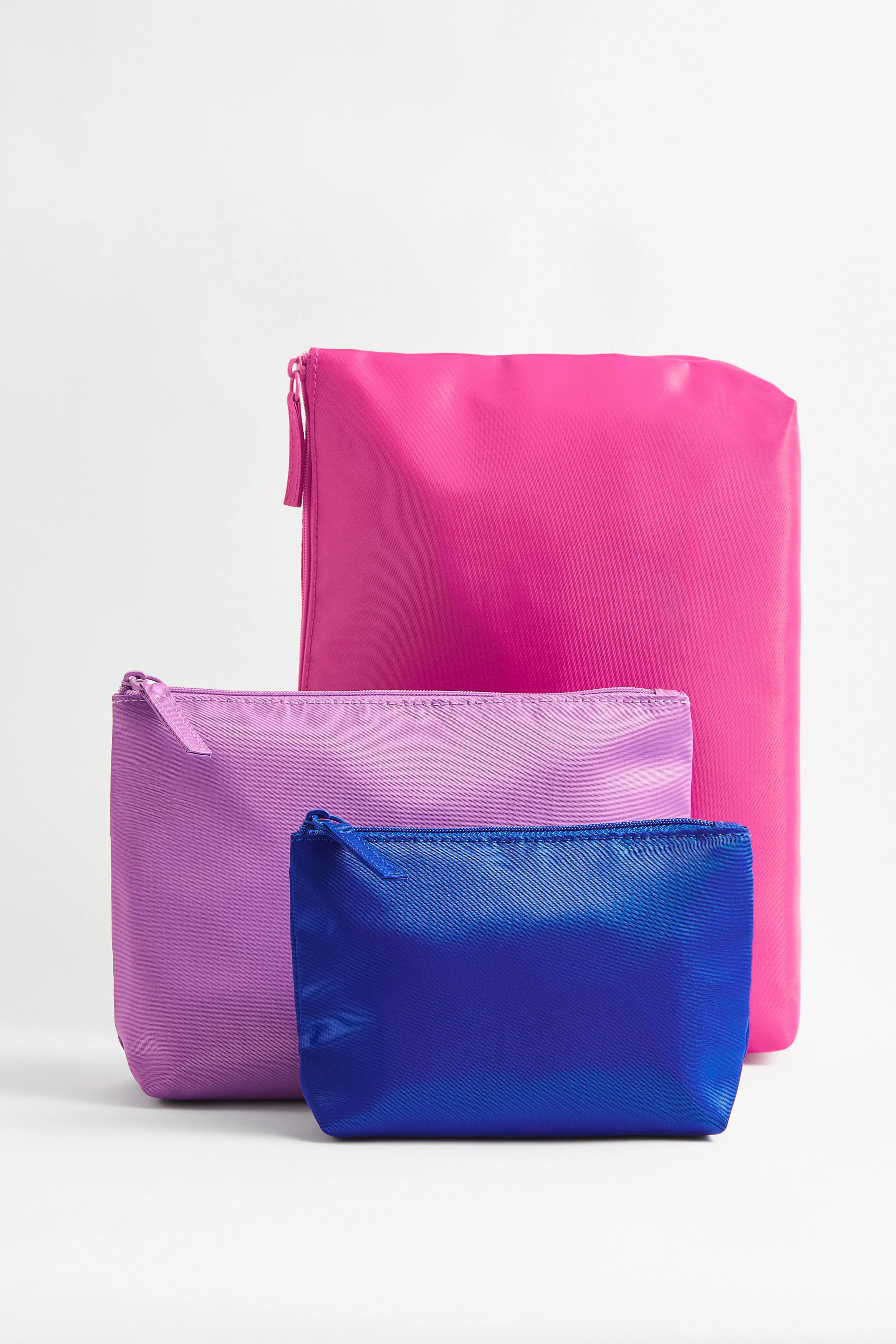 3-pack wash bags - Pink/Purple/Blue - Beauty all | H&M GB