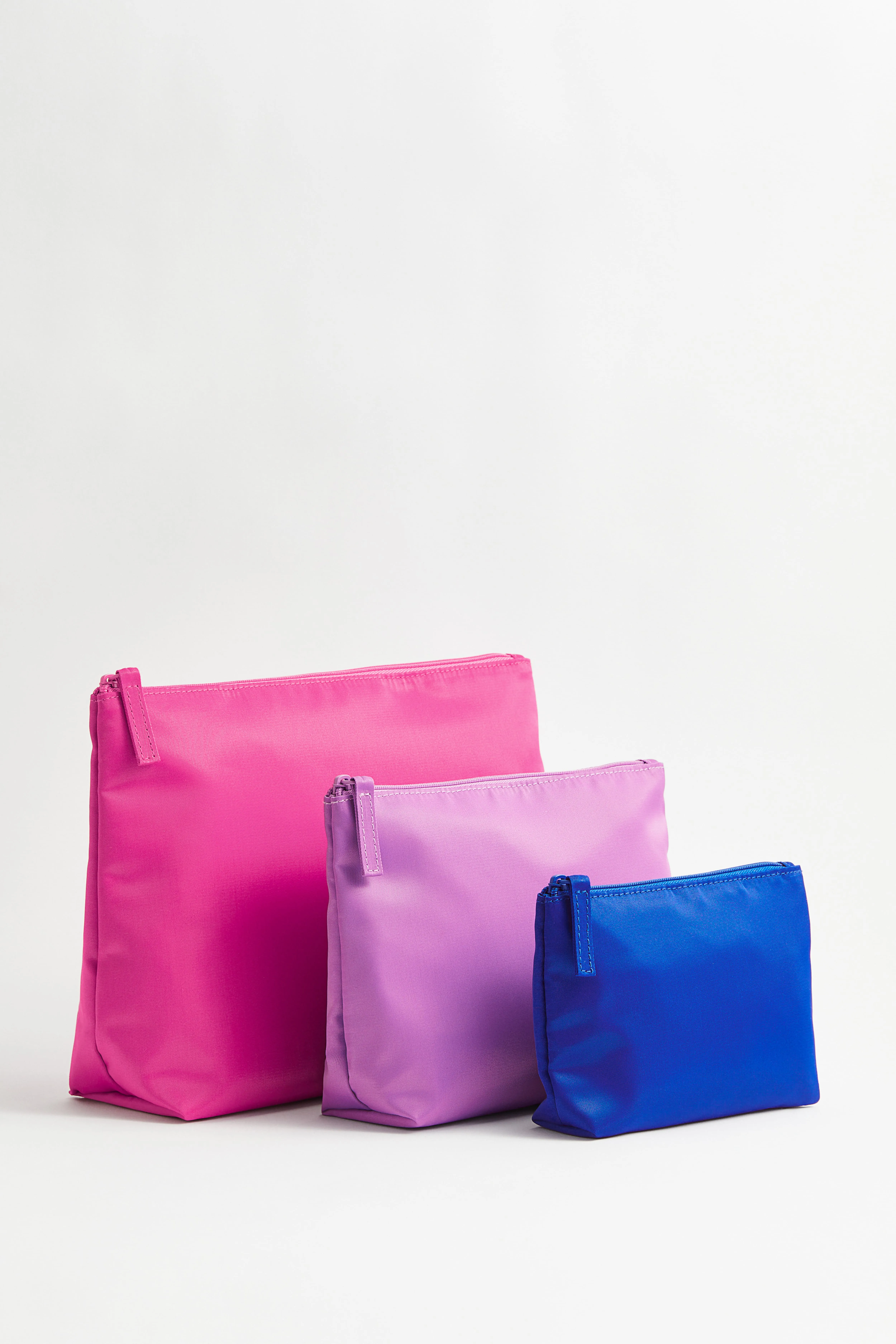 3-pack wash bags - Pink/Purple/Blue - Beauty all | H&M GB