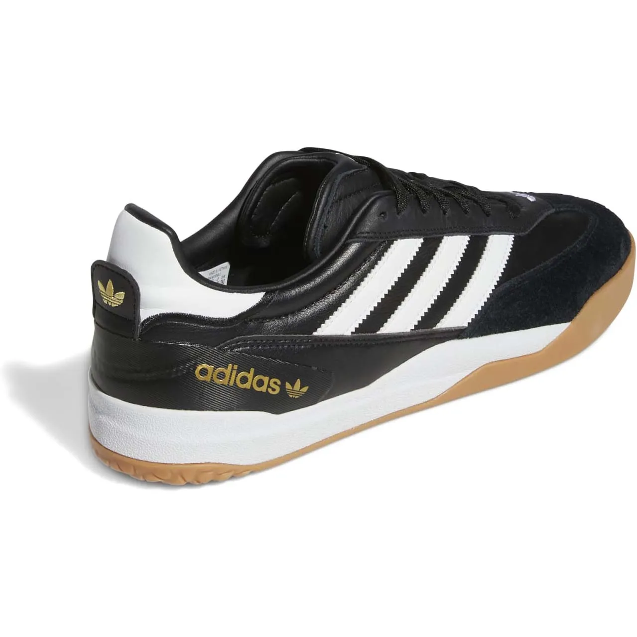 Adidas Copa Nationale Skate Shoes - Core Black/Cloud White/Gold Metallic