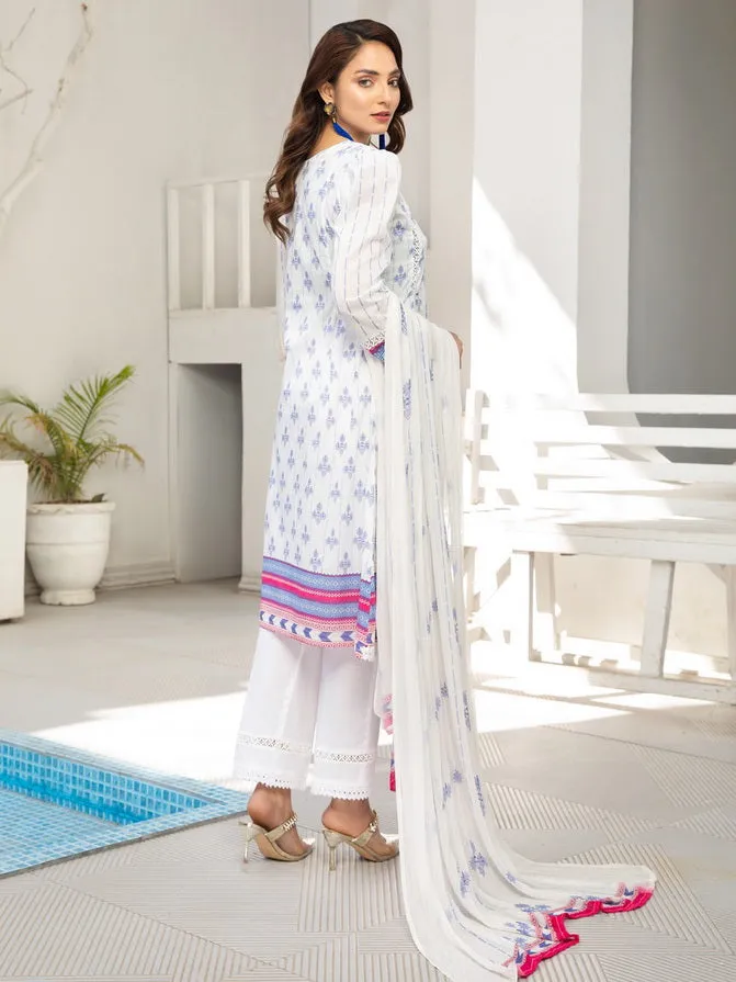 Al Kareem Gul-e-Lala Digital Printed Lawn Unstitched 3Pc Suit D-2556