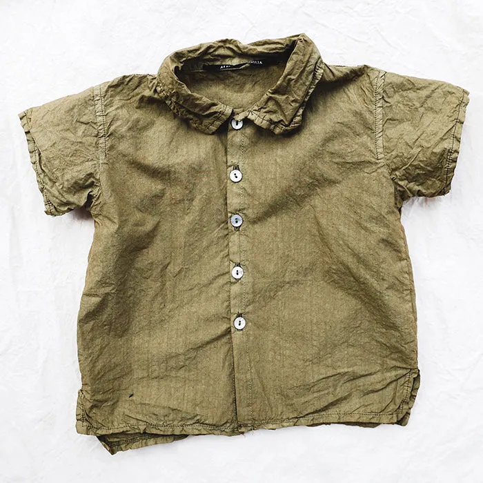 Album Di Famiglia Baby And Child Marti Shirt Khaki Green