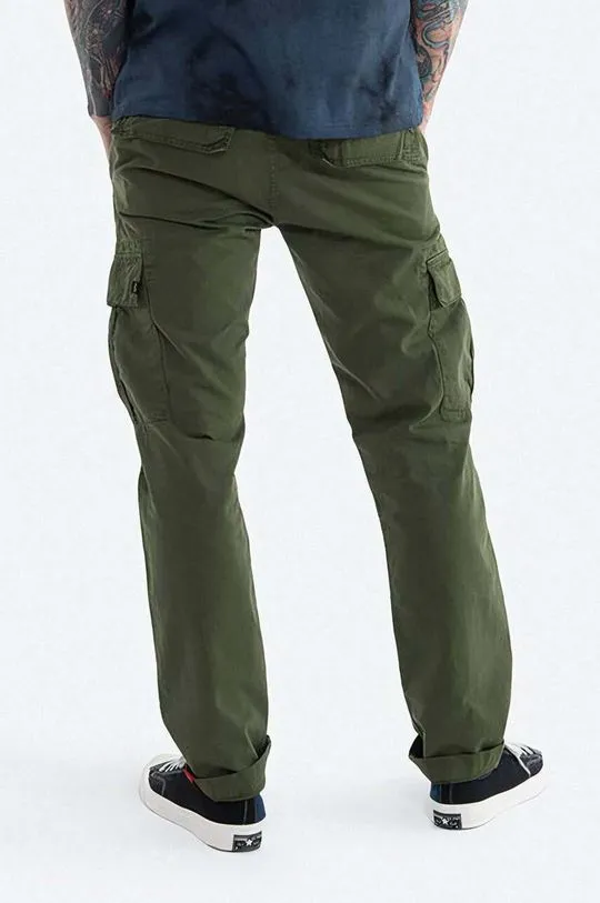 Alpha Industries cotton trousers Agent Pant green color 158205.142