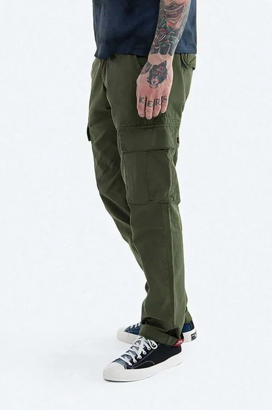 Alpha Industries cotton trousers Agent Pant green color 158205.142