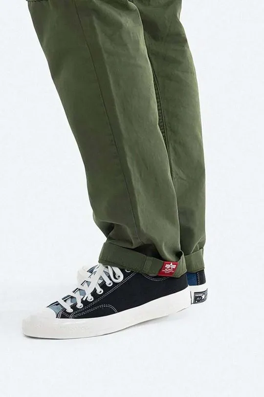 Alpha Industries cotton trousers Agent Pant green color 158205.142