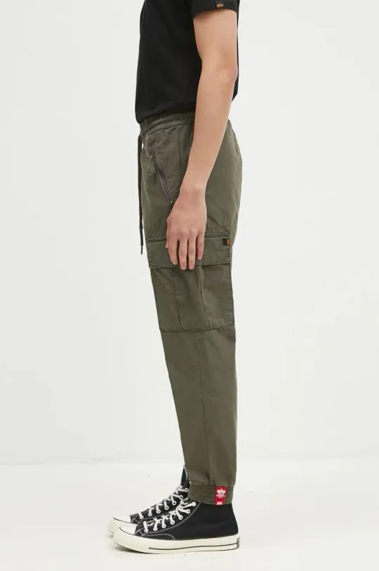 Alpha Industries cotton trousers green color