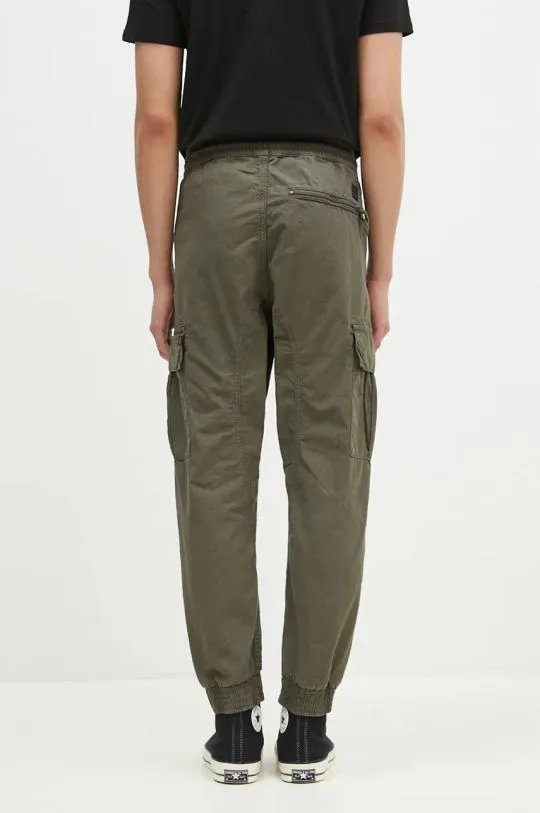 Alpha Industries cotton trousers green color