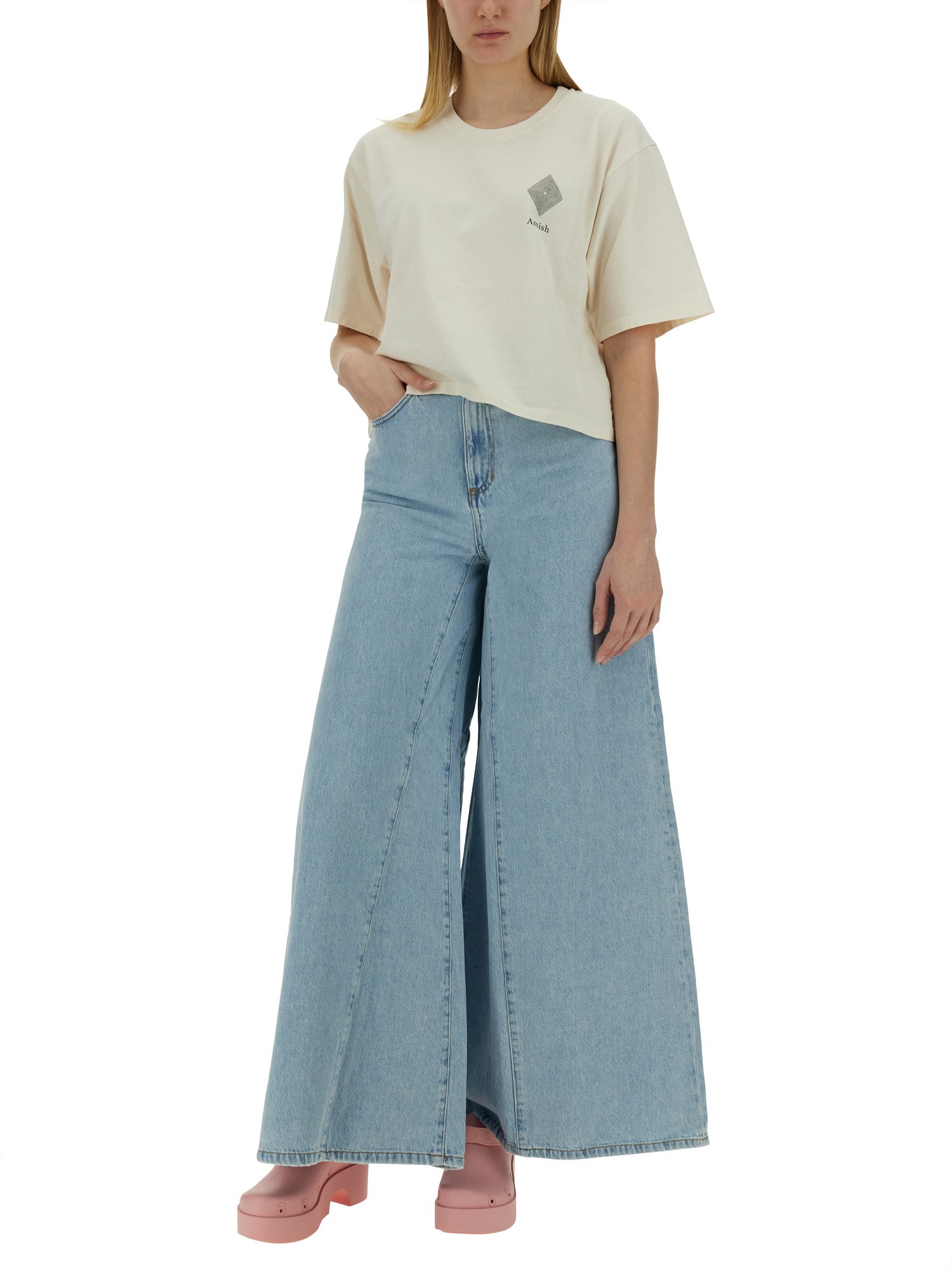 AMISH    JEANS WIDE LEG