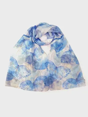 Anima Butterfly Scarf Blue