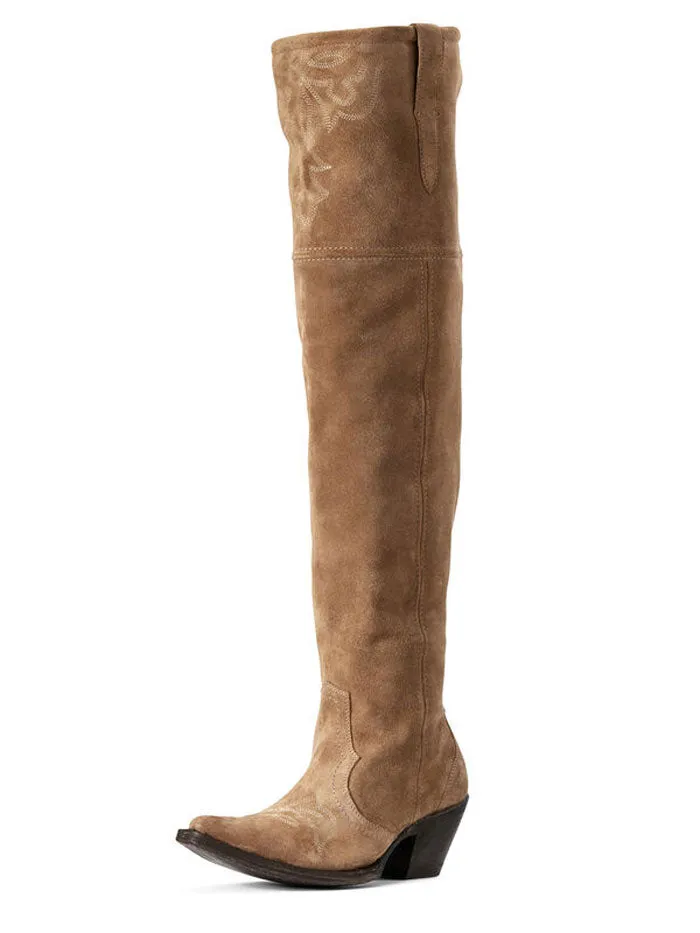 Ariat 10029674 Womens Pandora Western Boot Dijon Suede