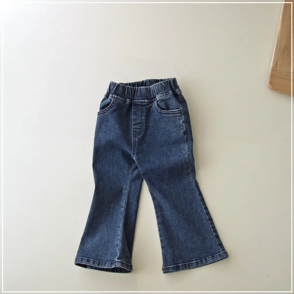 Baby Kid Girls Solid Color Jeans Wholesale 23113088