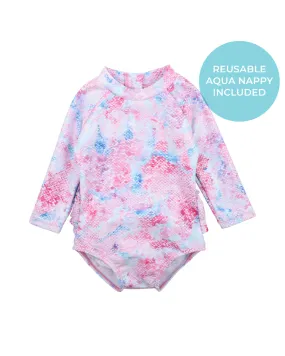 Bebe Swim Malia Sequin LS Sunsuit