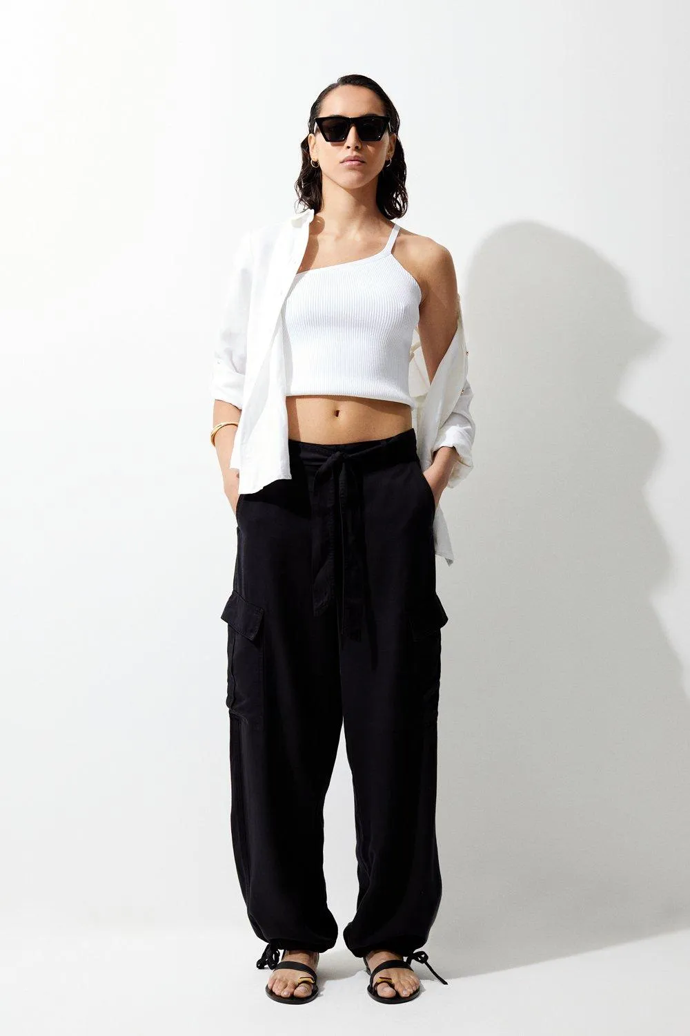 Belted Cargo Trousers | Karen Millen