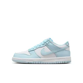 Big Kid's Nike Dunk Low - WHITE/GLACIER BLUE