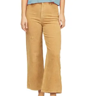 BILLABONG women's high waist corduroy trousers, retro trousers, flared trousers, cotton trousers Z3PT10 BIF1 beige