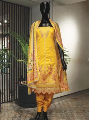 Bin Saeed Embroidered Cotton Unstitched 3 Piece Suit - BS23EC 02