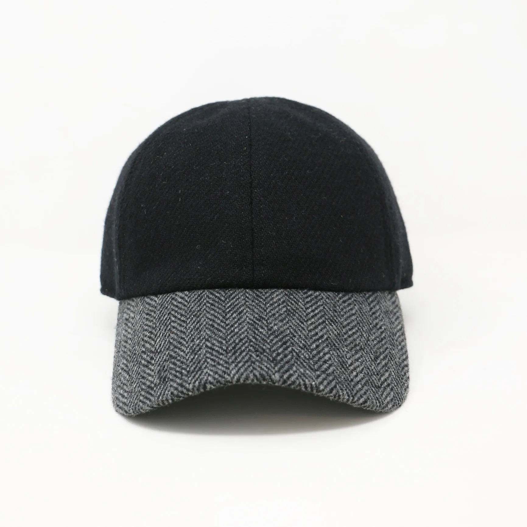 Black & Herringbone 6-Panel