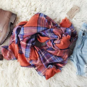 Blizzard Plaid Blanket Scarf