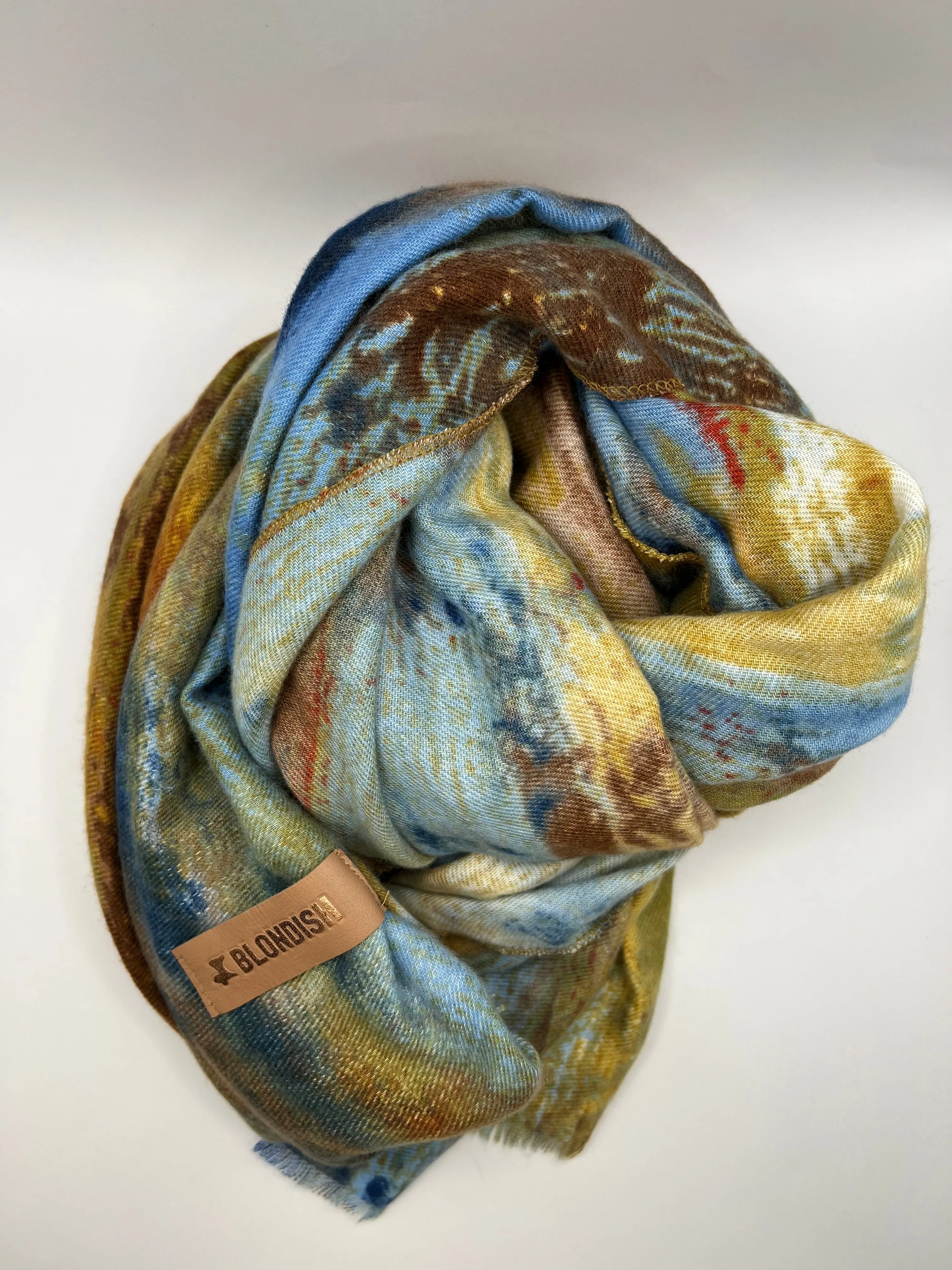 Blondish Scarf Blue Prado for Women