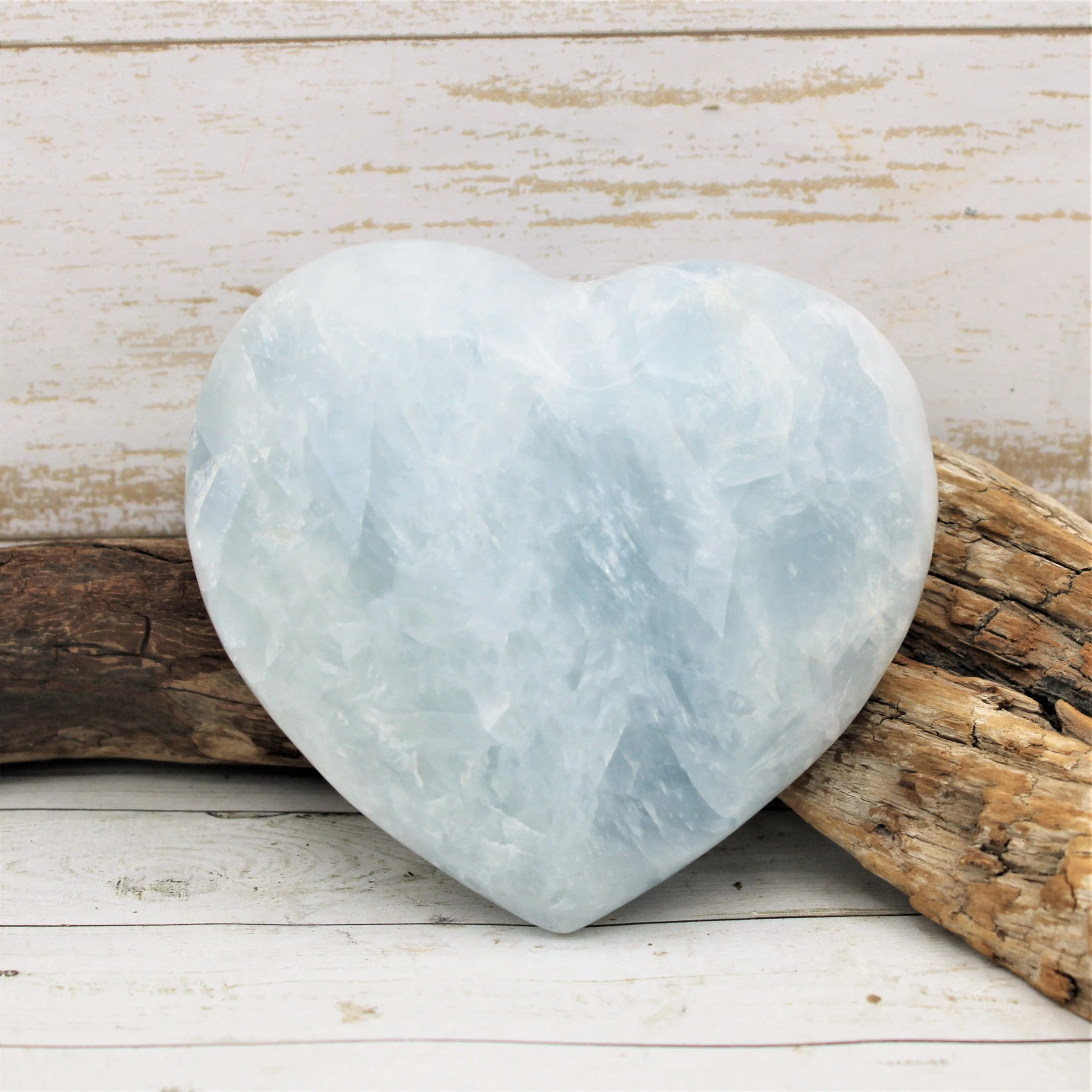 Blue Calcite Hearts (Various Sizes)