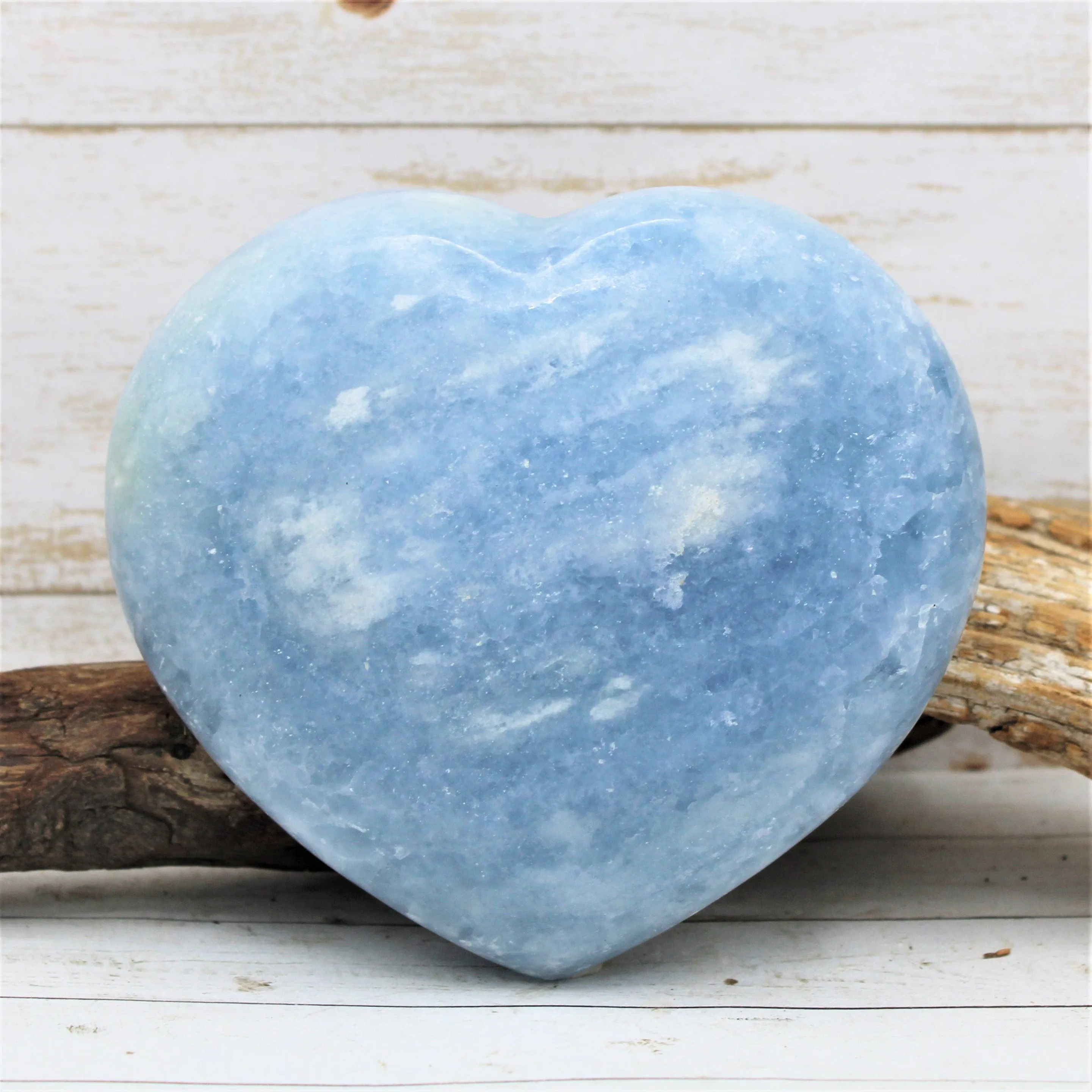 Blue Calcite Hearts (Various Sizes)