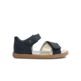 Bobux I-Walk Sail Open Sandal Kids Navy + Misty Gold