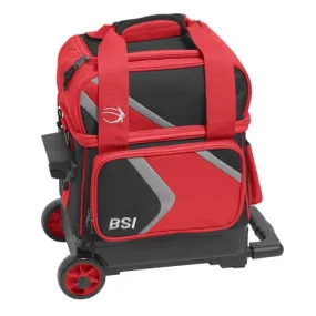 BSI Dash Single Roller Bowling Bag Black Red