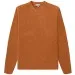 Canali Mixed Wool Boucle Crewneck Knit Orange