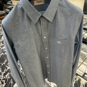 CELINE  |loose shirt in light chambray cotton