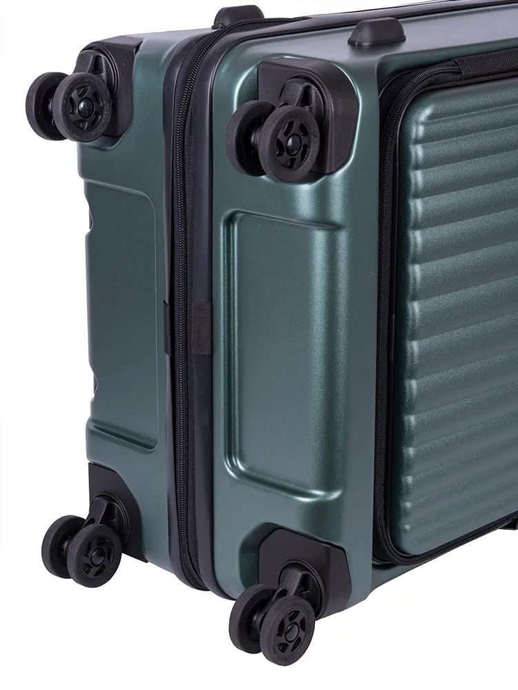 Cellini Tri Pak Trolley Case Green