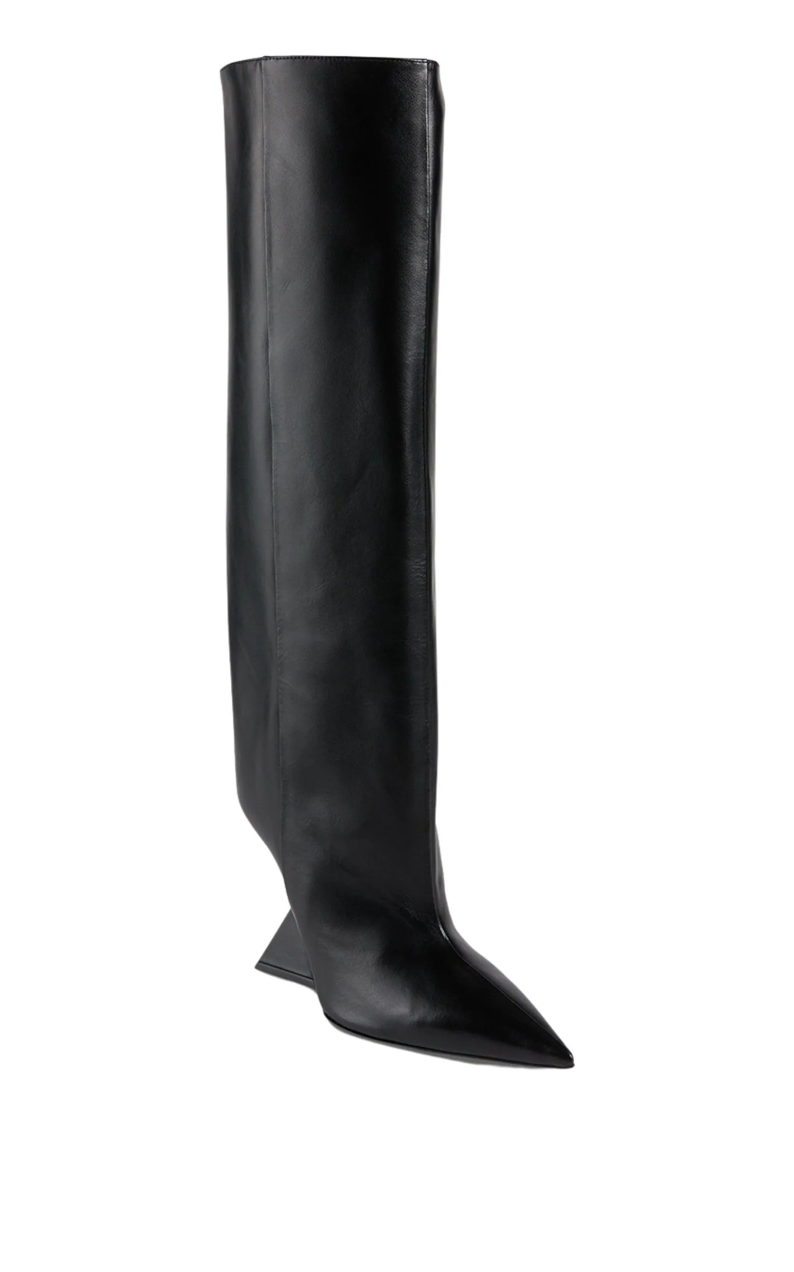 Cheope Leather Wedge Knee-High Boots