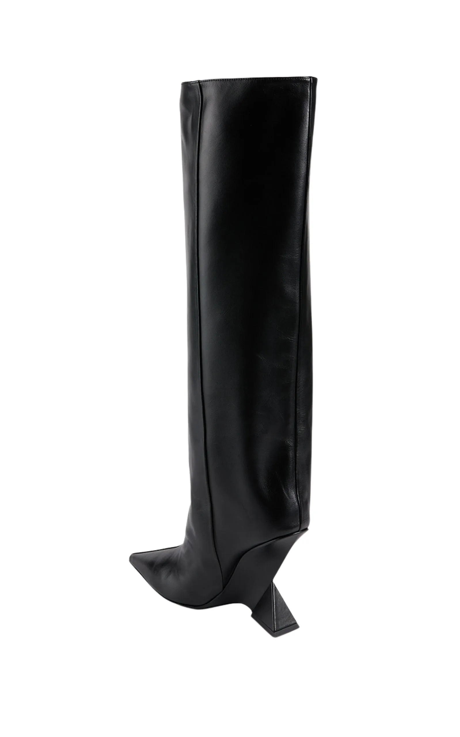 Cheope Leather Wedge Knee-High Boots