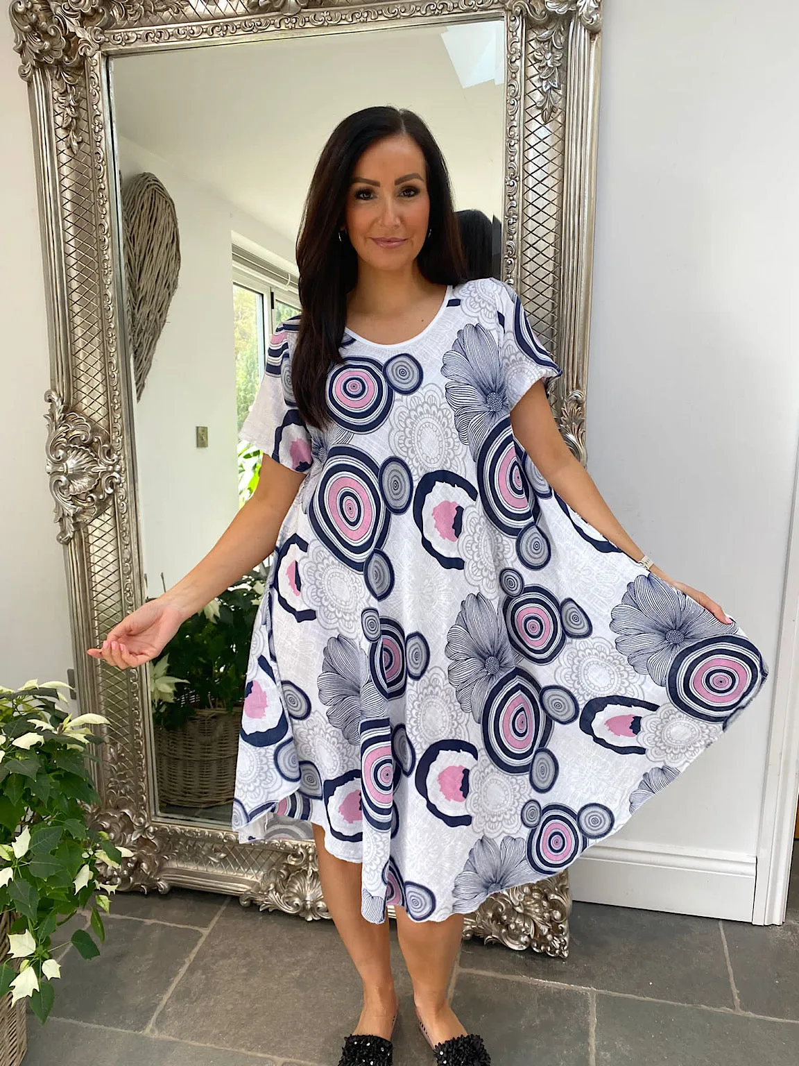 Circular Design Floral Flo Dress Morgan