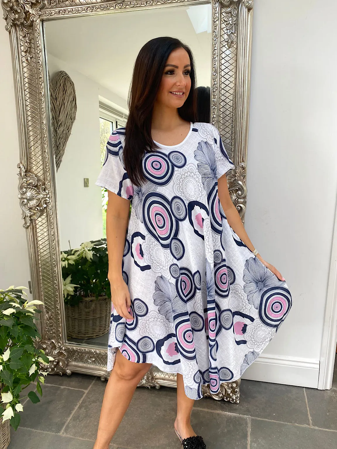 Circular Design Floral Flo Dress Morgan