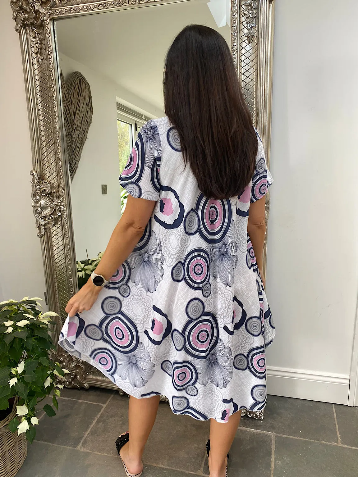 Circular Design Floral Flo Dress Morgan