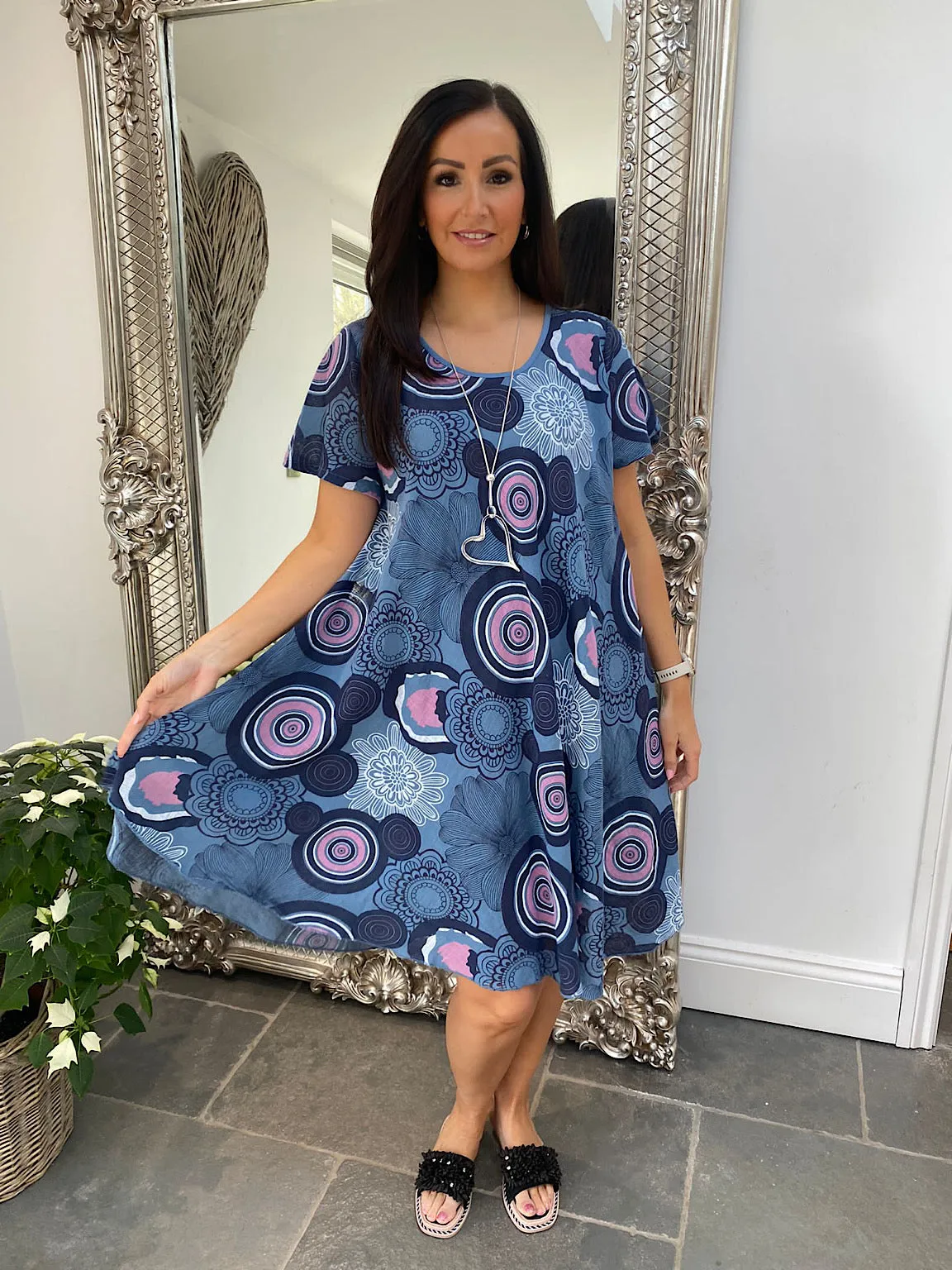 Circular Design Floral Flo Dress Morgan