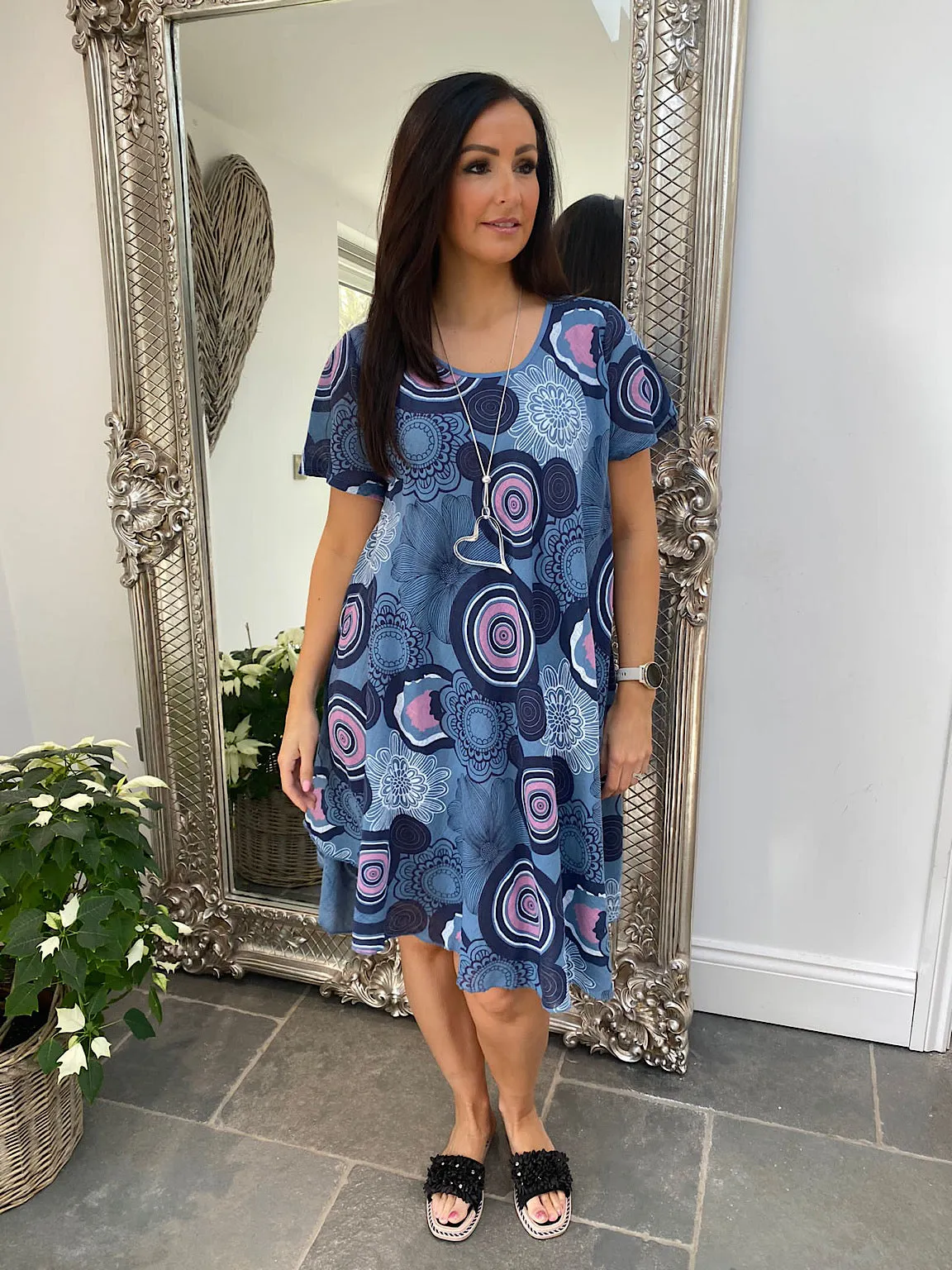 Circular Design Floral Flo Dress Morgan