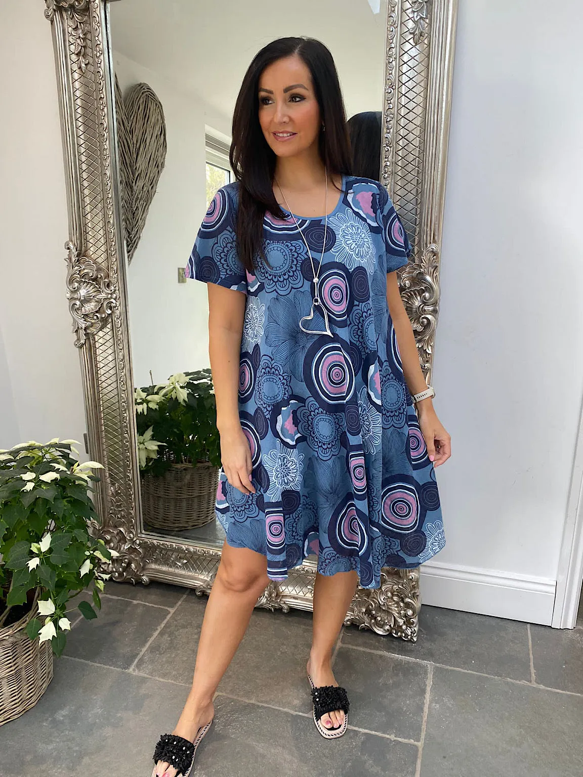 Circular Design Floral Flo Dress Morgan