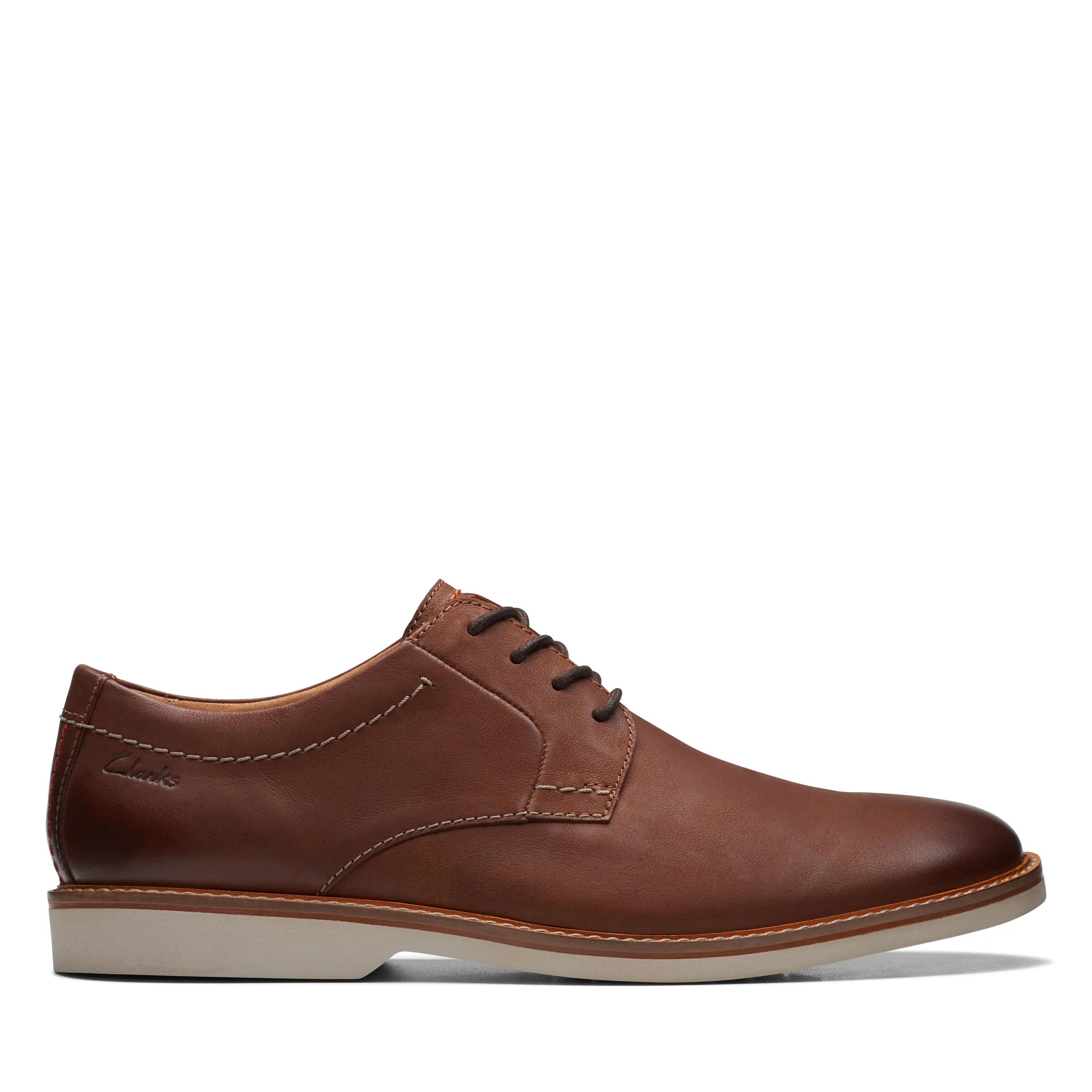 CLARKS | ZAPATOS CASUAL HOMBRE | ATTICUS LTLACE DARK TAN LEA | MARRN