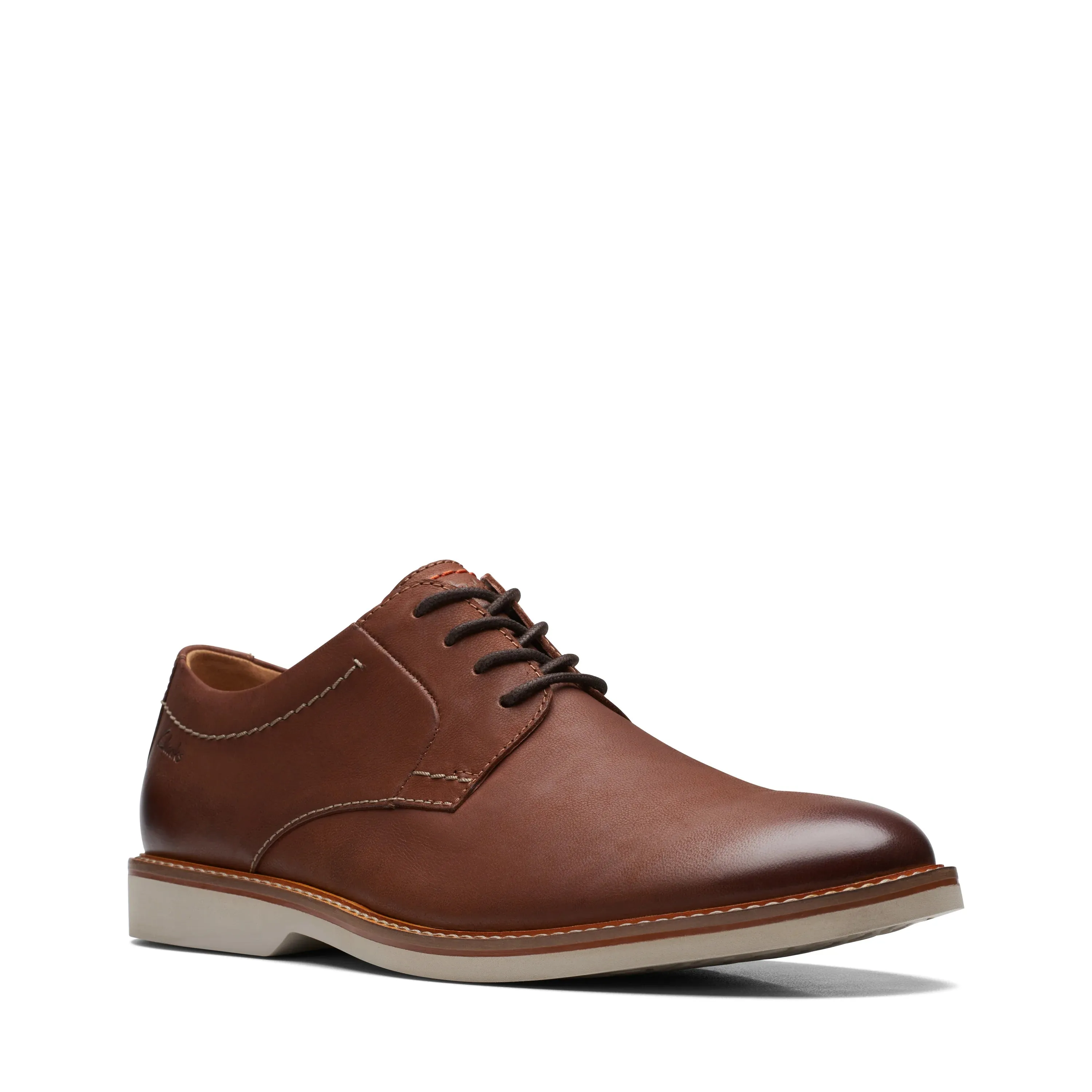 CLARKS | ZAPATOS CASUAL HOMBRE | ATTICUS LTLACE DARK TAN LEA | MARRN