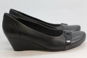 Clarks Flores Poppy Women' s Black Pumps 10M(ZAP6973)