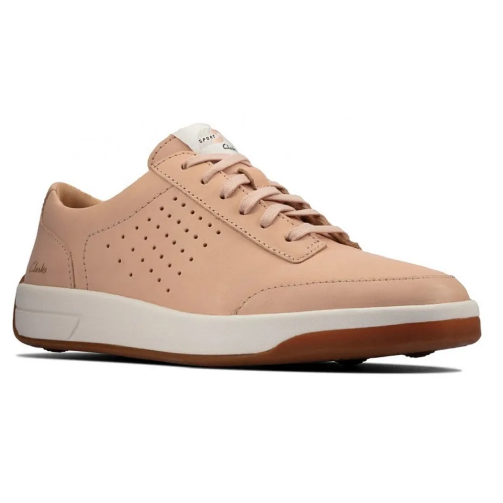 Clarks Ladies Hero Air Lace Light Pink Trainers