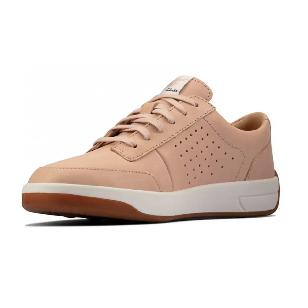 Clarks Ladies Hero Air Lace Light Pink Trainers