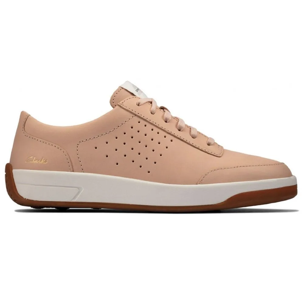 Clarks Ladies Hero Air Lace Light Pink Trainers