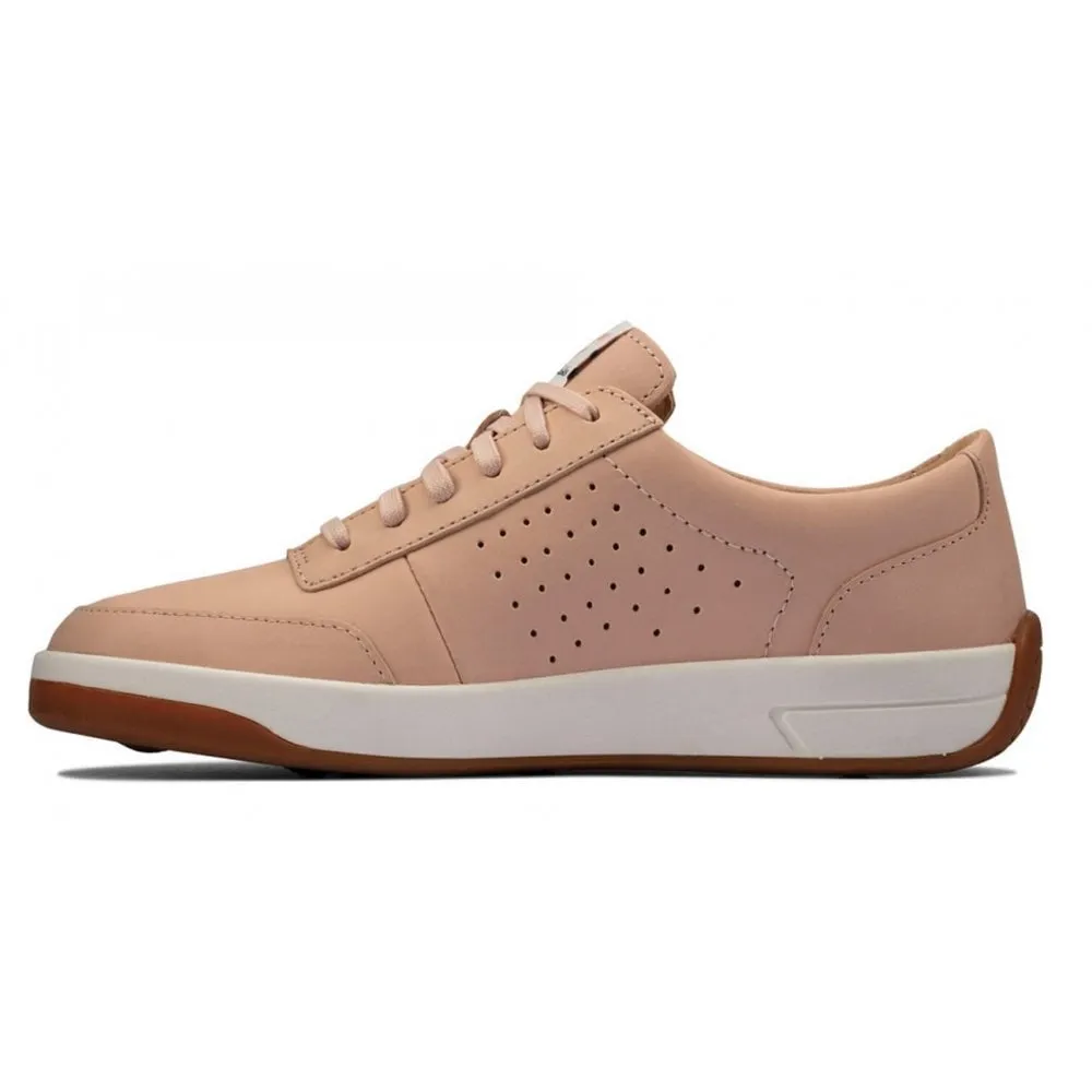 Clarks Ladies Hero Air Lace Light Pink Trainers