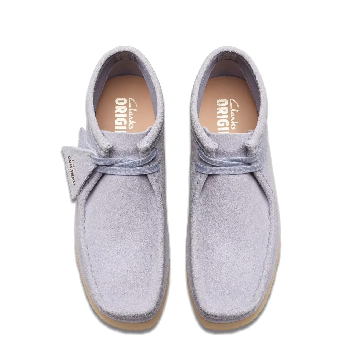 Clarks Originals Womens Wallabee Boot Cloud Grey Suede