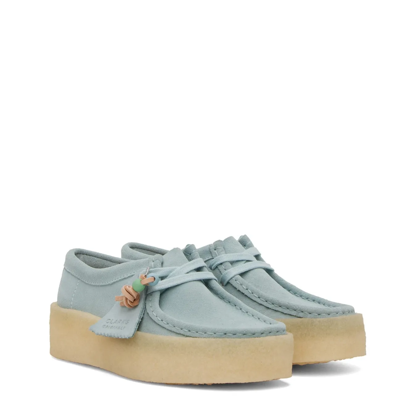 Clarks Originals Womens Wallabee Cup Blue Suede