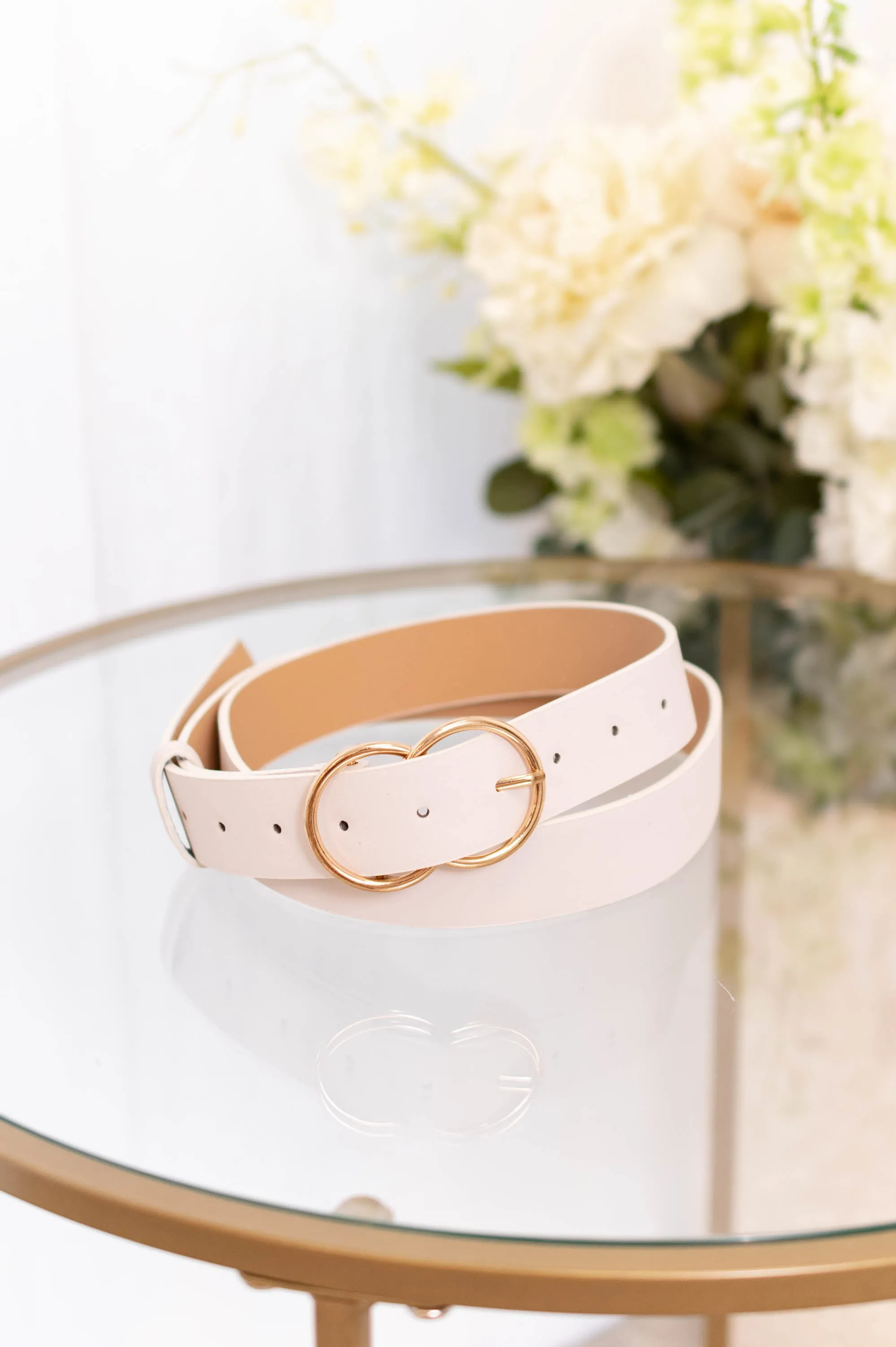 Classic Crush Belt, Ivory