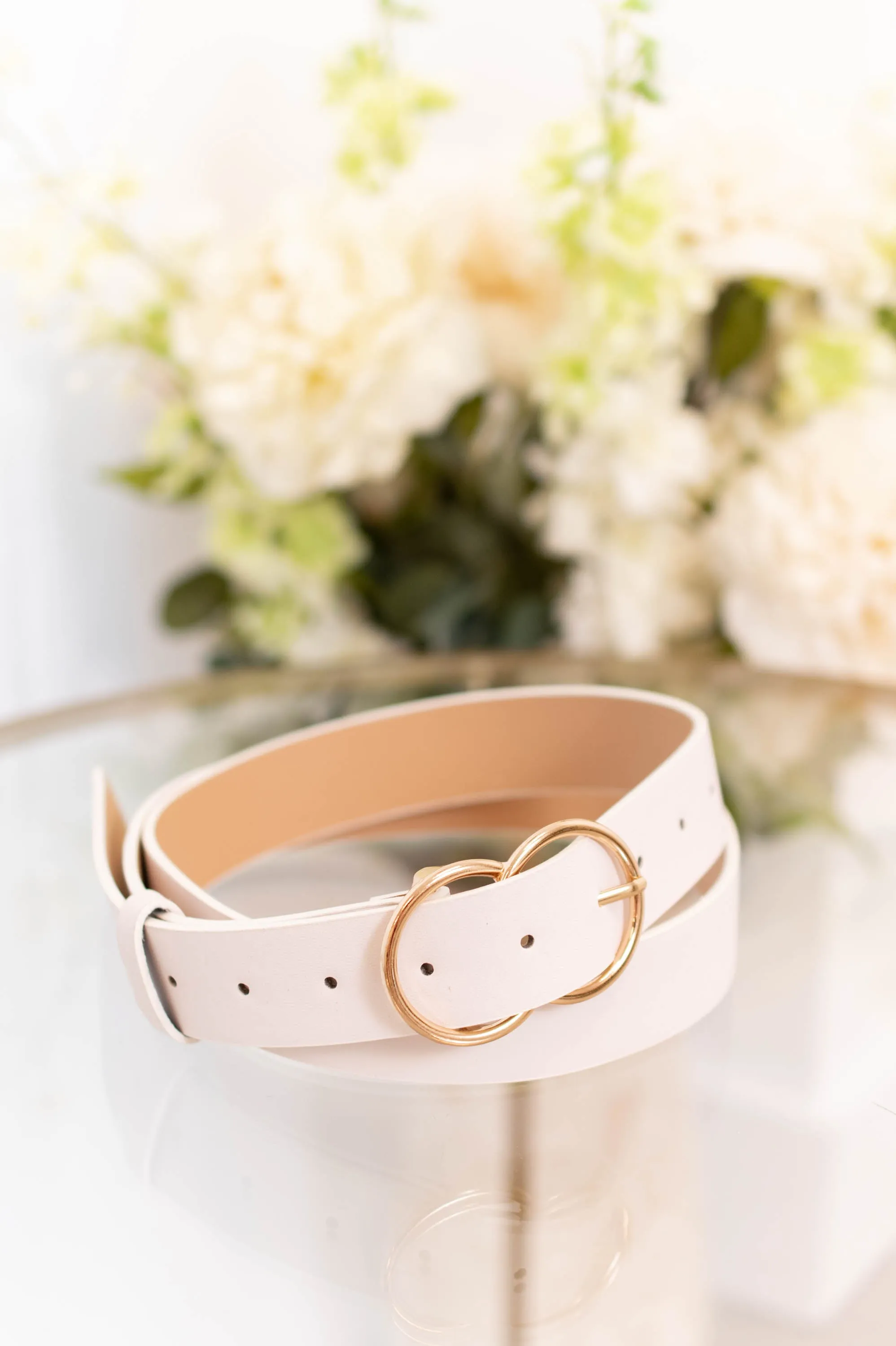 Classic Crush Belt, Ivory