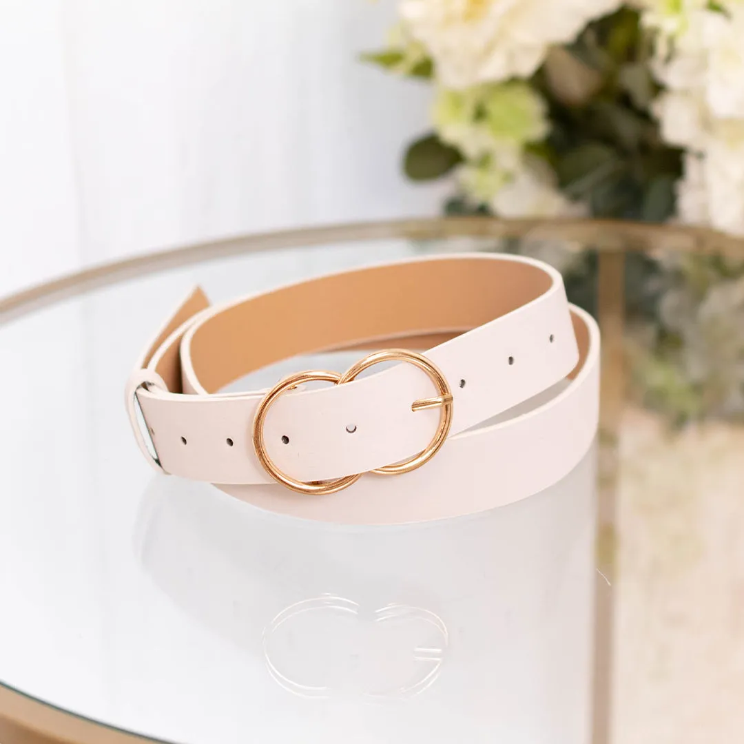 Classic Crush Belt, Ivory