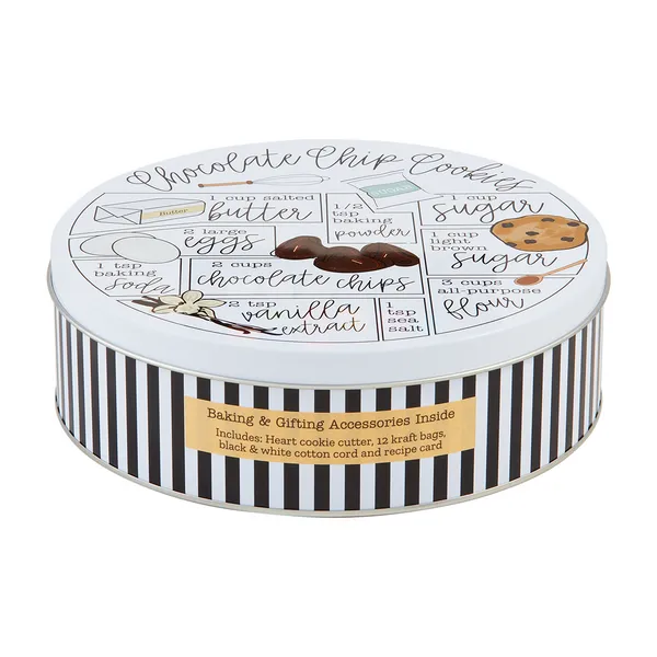 COOKIE RECIPE TIN SET CHOCO CHIP